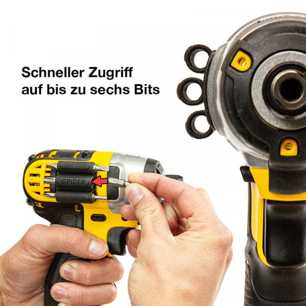 Spider Tool Holster BitGripper V2 4 Pack - Schrauberbit-Halterungs-Set